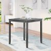 Wooden Dining Square Table, Kitchen Table for Small Space, 4 Person Counter Height Table, Gray,
ONLY THE TABLE