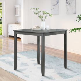 Wooden Dining Square Table, Kitchen Table for Small Space, 4 Person Counter Height Table, Gray,
ONLY THE TABLE