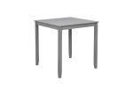 Wooden Dining Square Table, Kitchen Table for Small Space, 4 Person Counter Height Table, Gray,
ONLY THE TABLE